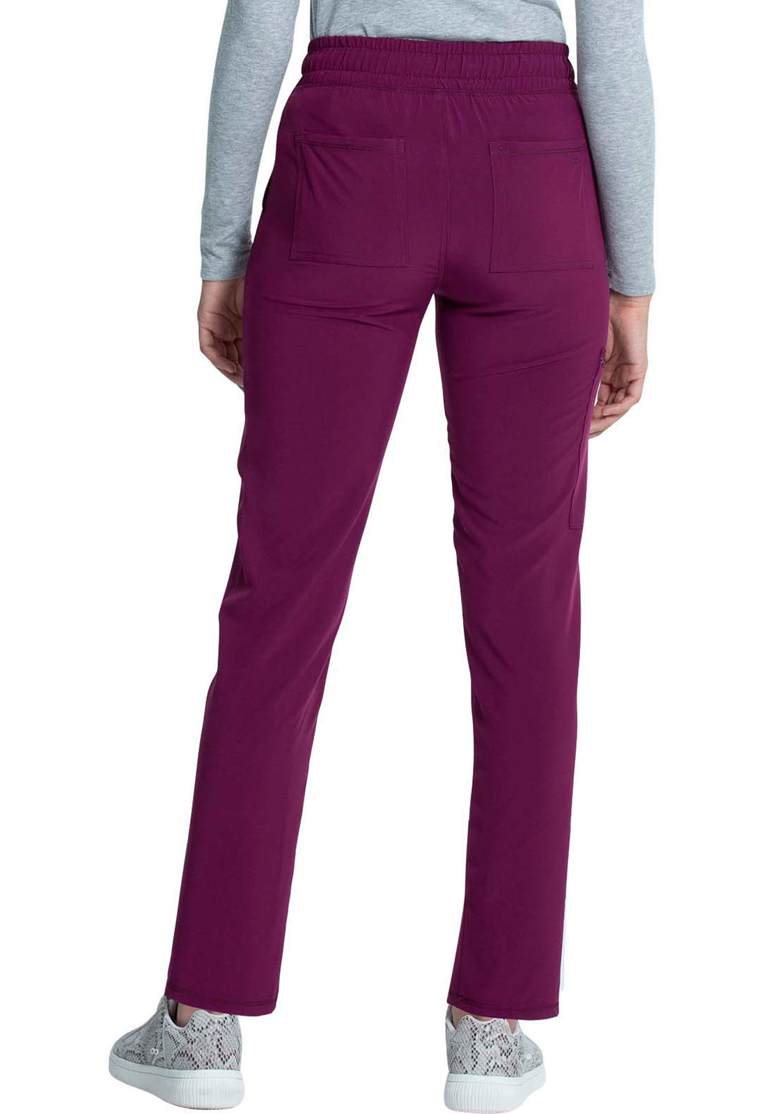Mid Rise Drawstring Tapered Leg Pant