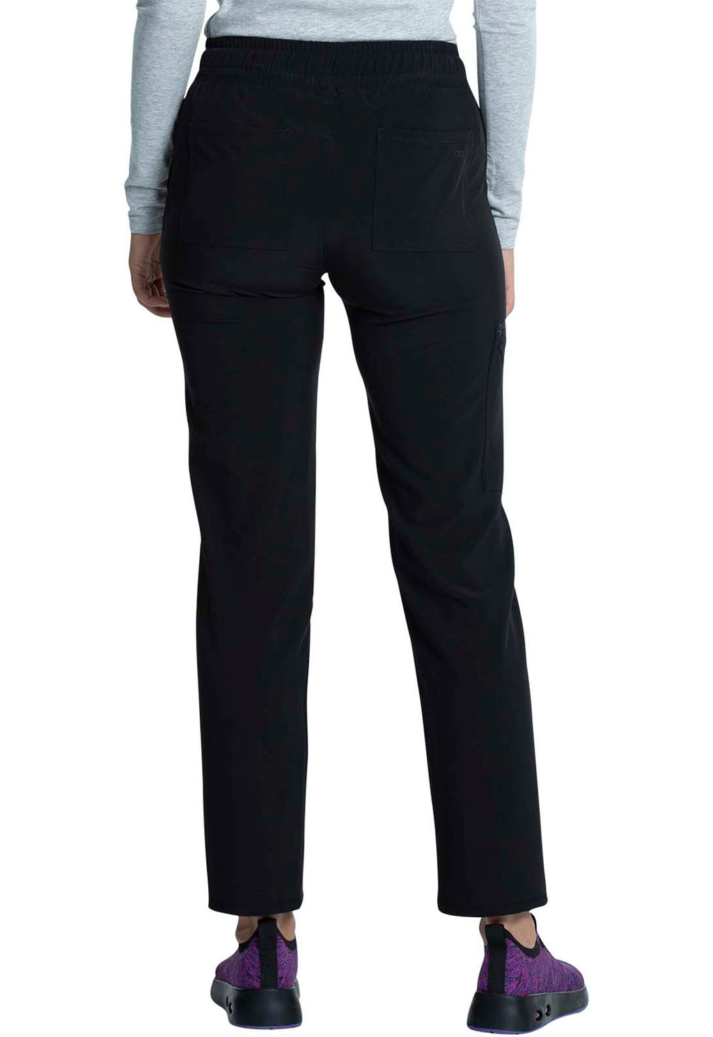 Mid Rise Drawstring Tapered Leg Pant
