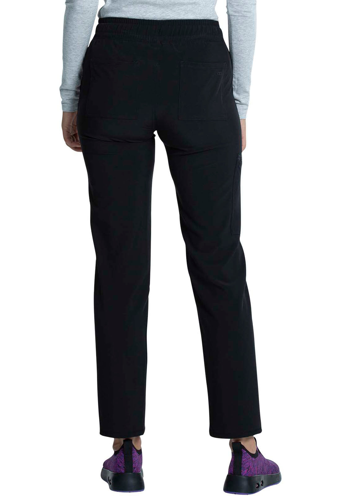 Mid Rise Drawstring Tapered Leg Pant