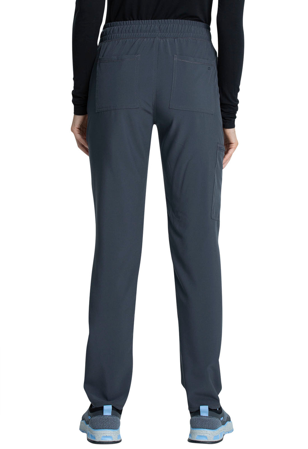 Mid Rise Drawstring Tapered Leg Pant