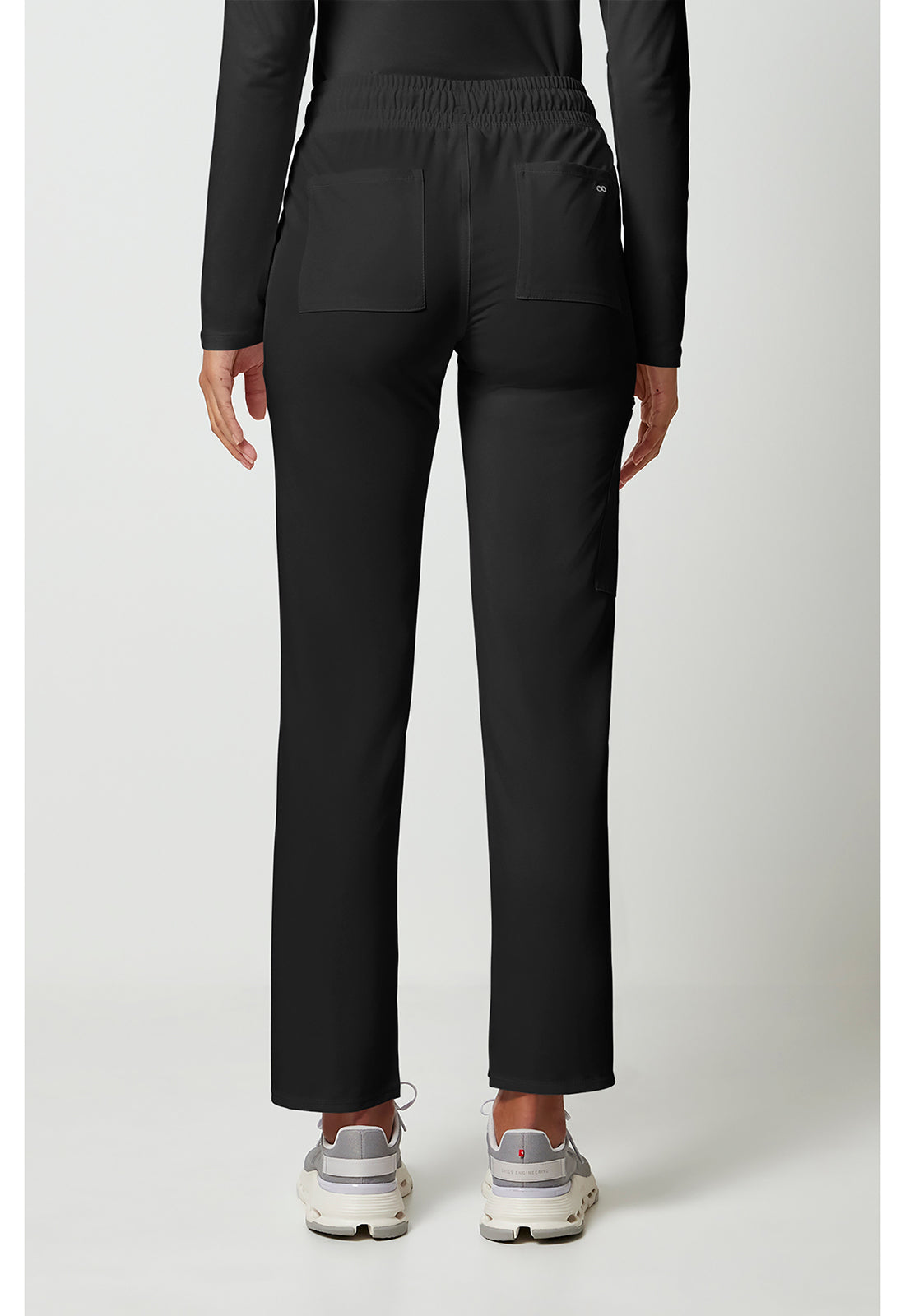Mid Rise Drawstring Tapered Leg Pant