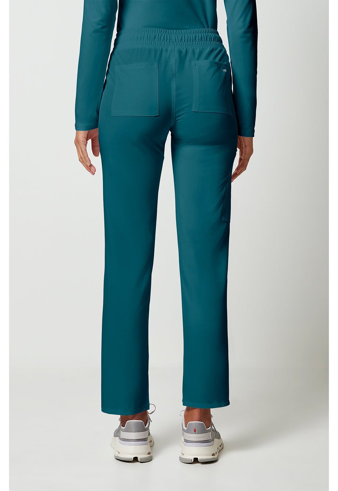 Mid Rise Drawstring Tapered Leg Pant