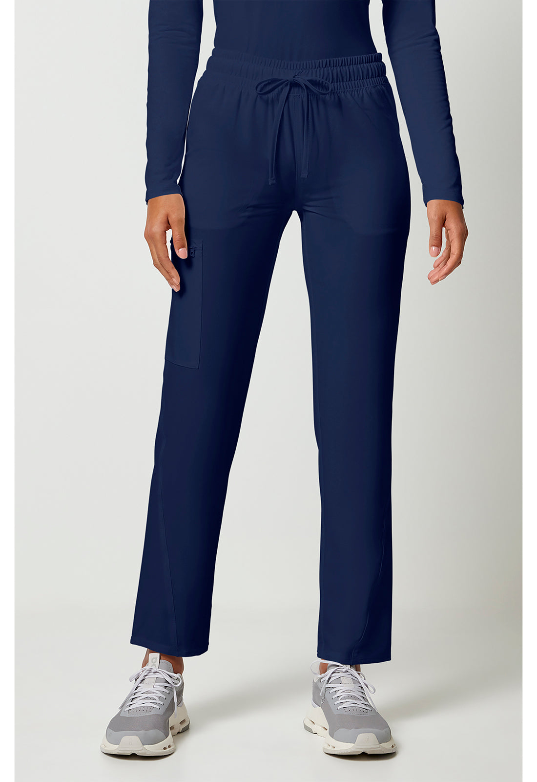 Mid Rise Drawstring Tapered Leg Pant