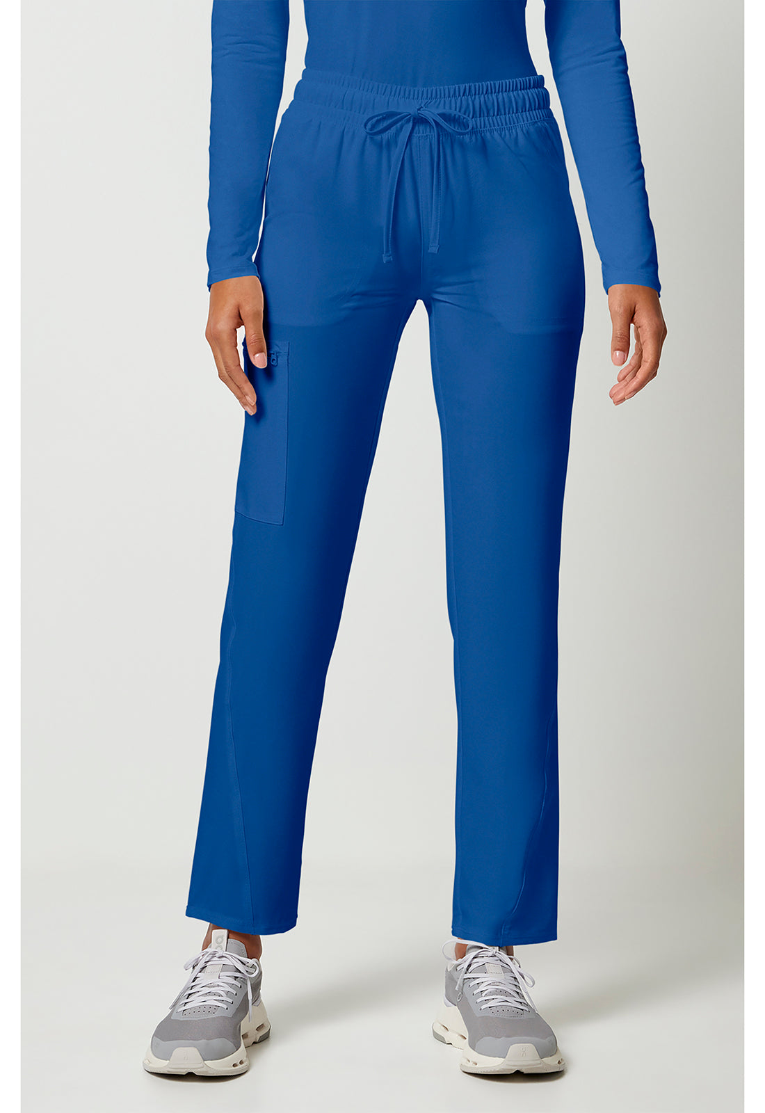 Mid Rise Drawstring Tapered Leg Pant