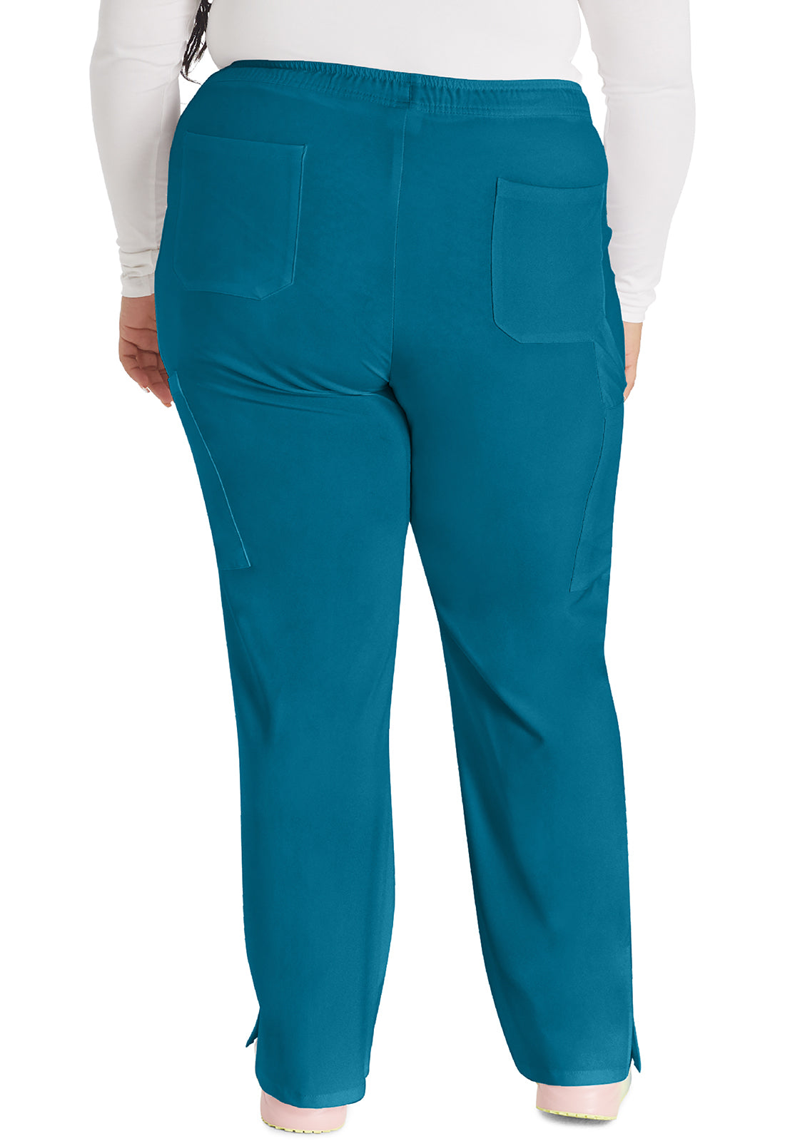 Mid Rise Straight Leg Drawstring Pant