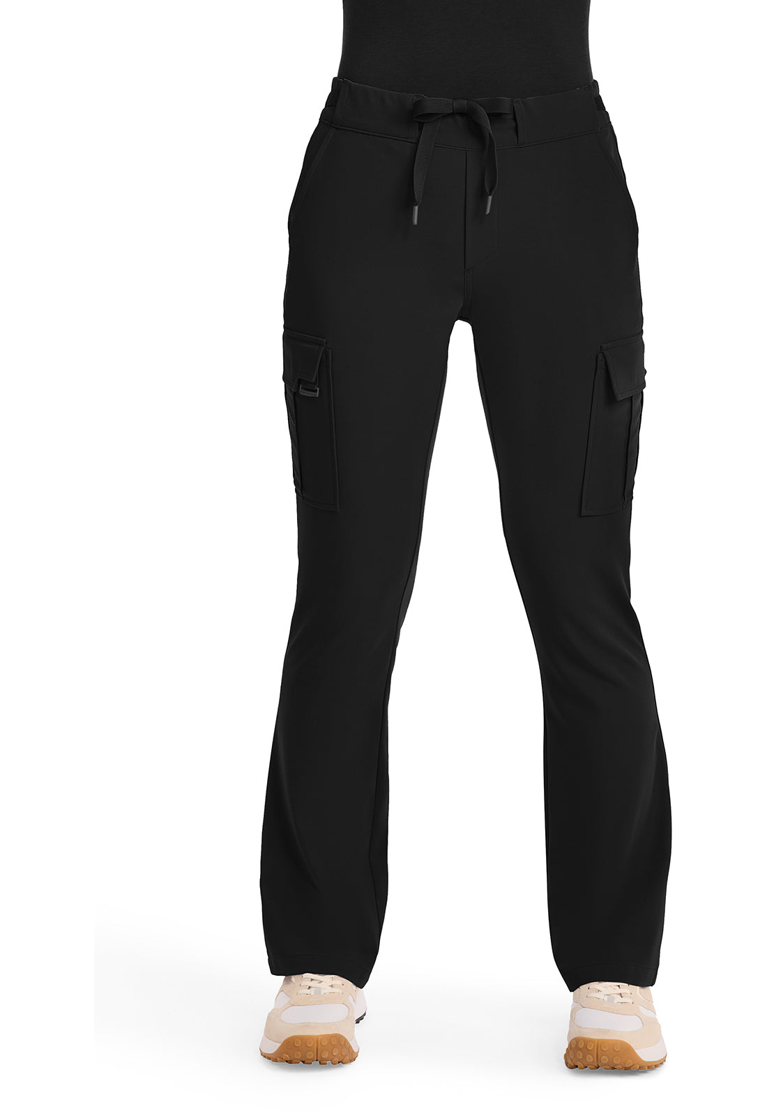 Mid Rise Drawstring Straight Leg Pant