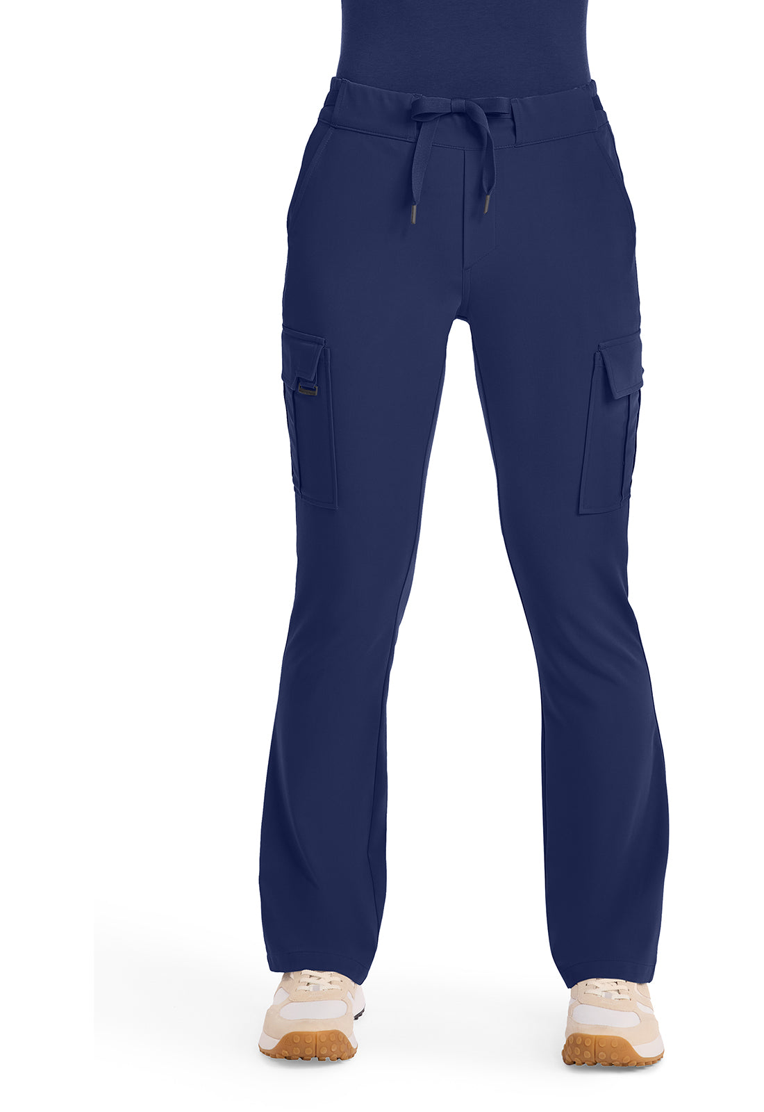 Mid Rise Drawstring Straight Leg Pant
