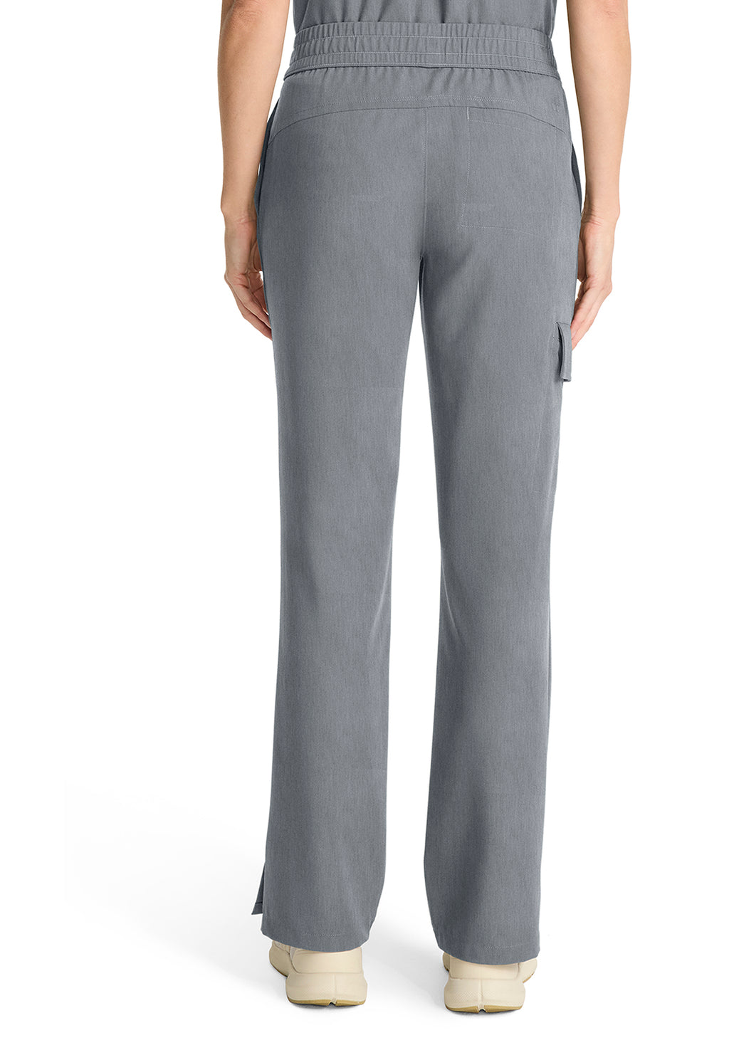 Mid Rise Drawstring Straight Leg