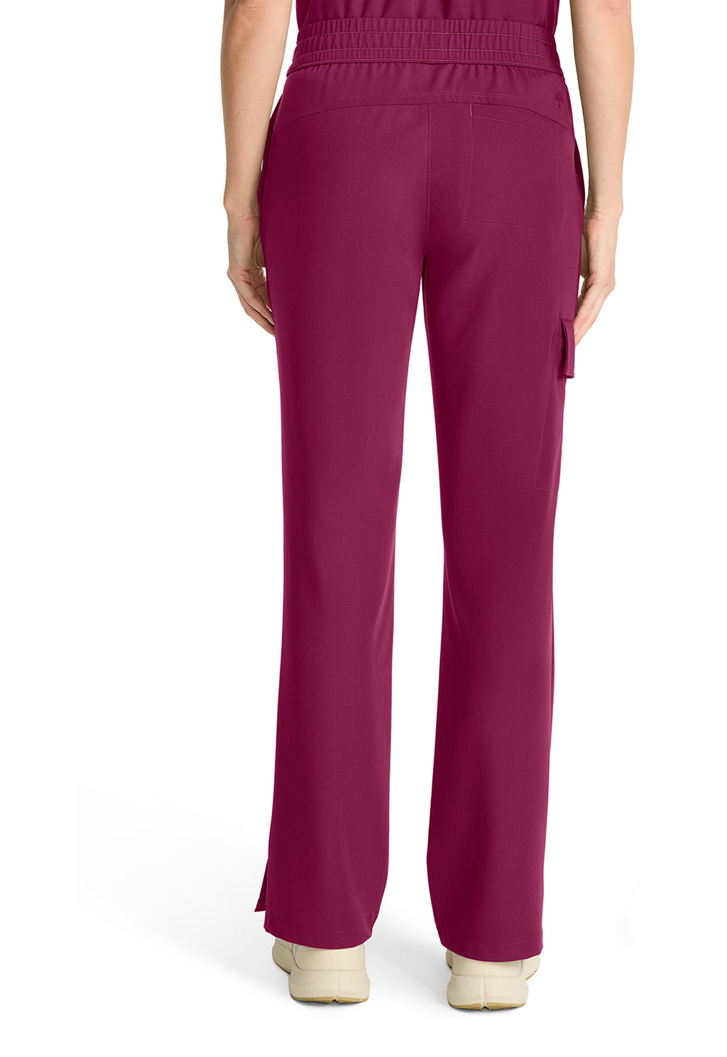 Mid Rise Drawstring Straight Leg